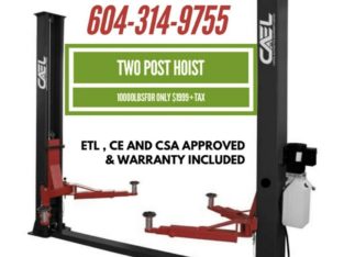 New two post hoist car truck lift certified & warranty $1,999.00 Posted 5 days ago 17665 66A Ave, Surrey, BC V3S 7X1, Canada