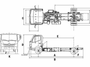 2019 Hino 195 Hybrid Class 5 – GVW of 19,500 lbs / 8,850 kg