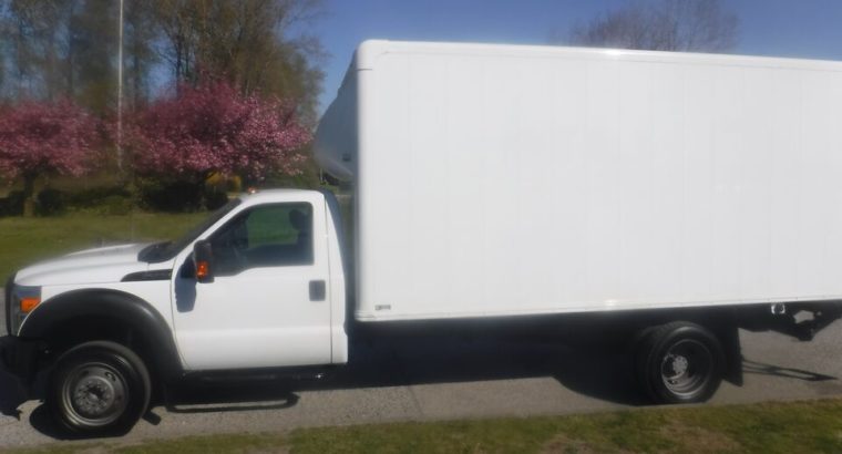 2015 Ford F-550 Regular Cab 16 Foot Cube Van with Power Tailgate