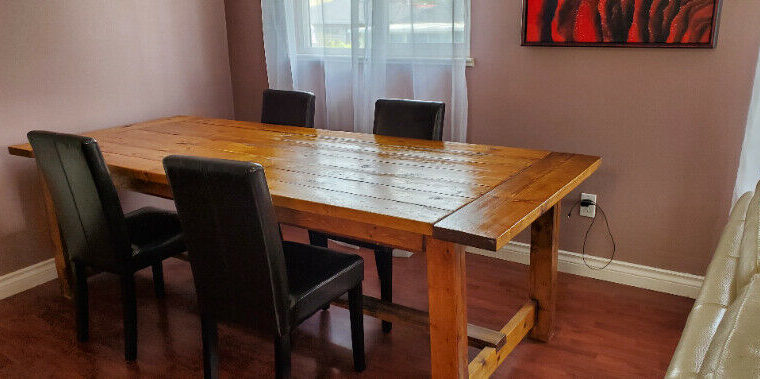 Farm Table (SOLD) & Chairs