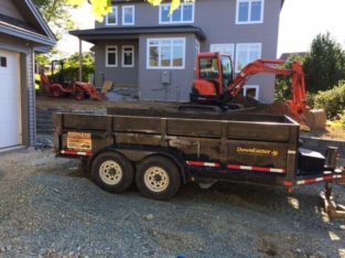 Mini excavation , landscaping, , retaining walls