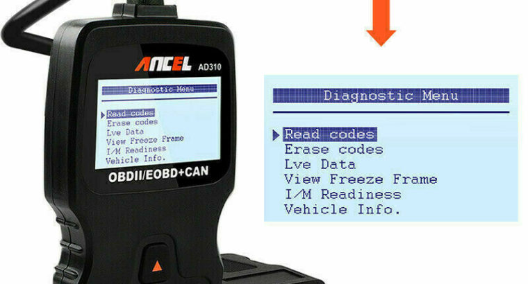 Ancel AD310 OBD II Auto Scanner (Enhanced) – NEW
