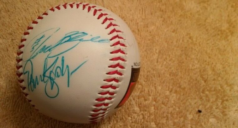Many Jays signed baseball McKinnon Crosby Print or Bobblehead