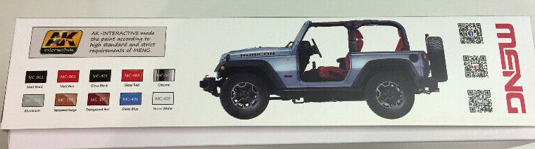 Meng 1/24 Jeep Wrangler Rubicon 10th Anniversary Edition