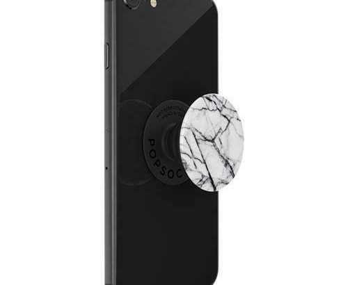 Popsockets POP 800997 Universal Cell Phone Expanding Grip & Stand – Dove White Marble (New Other)