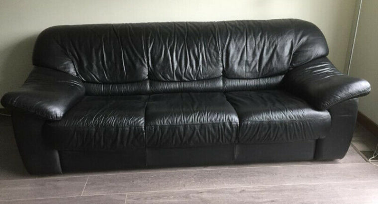Amazing real leather couch EUC!
