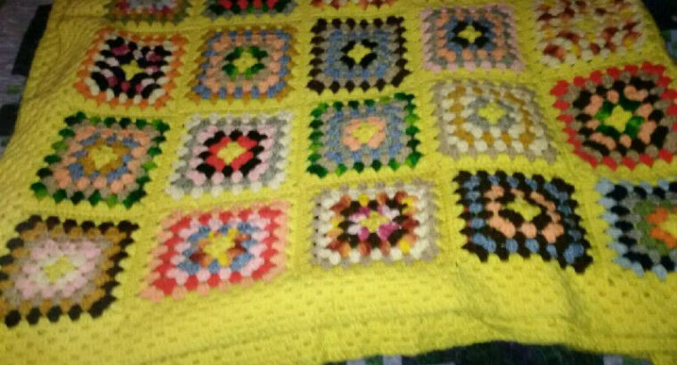 Granny Square Crochet Afghan Blanket!!