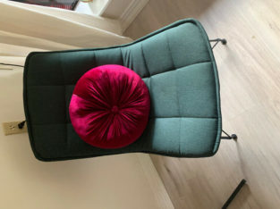 Deep green accent chair