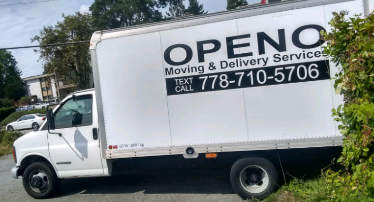 OPENO MOVERS…..great price for moving