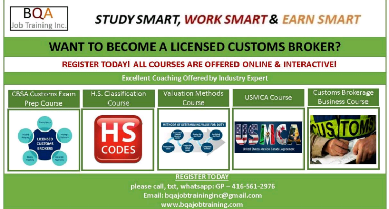 CUSTOMS EXAM PREP COURSE ONLINE VIA WEBEX JOIN ANY DAY ANY TIME