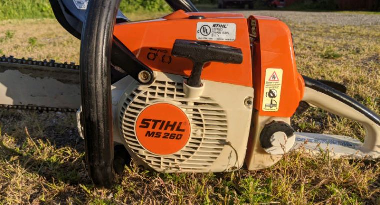 Stihl ms260 chainsaw 20″ bar