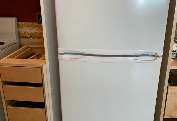 Apartment size fridge and stove