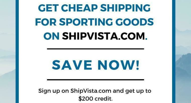 Need Cheap Shipping for Sporting Goods? | Ship for Less on ShipVista.com!