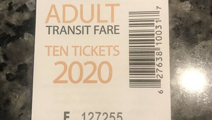 Adult Bus tickets in perfect condition