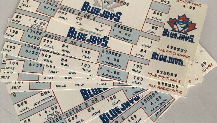 Wanted: Blue Jays Tickets/ Stubs Wanted