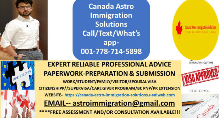 NEED PROFESSIONAL SUPPORT/ADVICE IMMIGRATION MATTERS-CALL NOW-