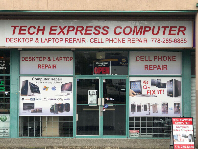 FREE Estimate Tech Express laptop/PC/Mac Repair Services