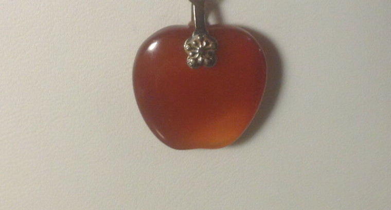 Agate Stone Apple Pendant