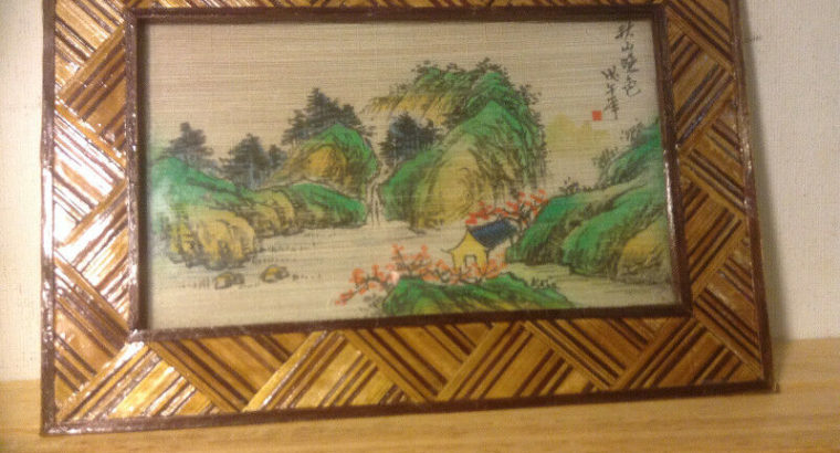Chinese Antiques Painted on Bamboo
