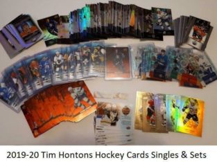 SALE! 2019-20 Upper Deck Tim Hortons Hockey Card Singles & Sets Available Base Due CC HDG DC SE GE 15-16-17-18-19-20