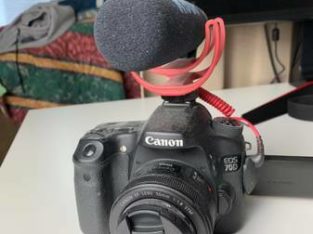 Canon 70D with 2 lenses