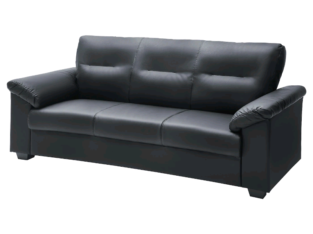 Brand new black 3-seater sofa