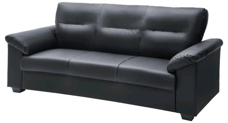 Brand new black 3-seater sofa