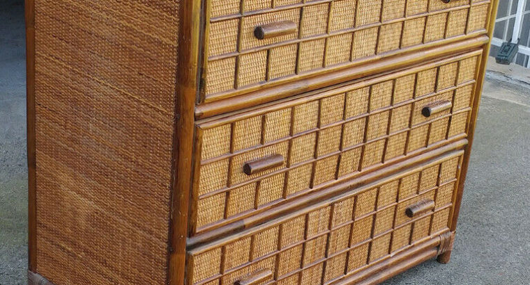 Rattan dresser