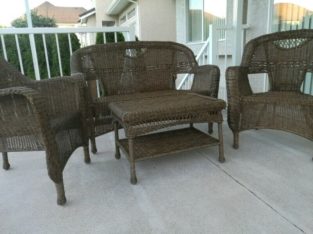 4 pieces weave patio sets