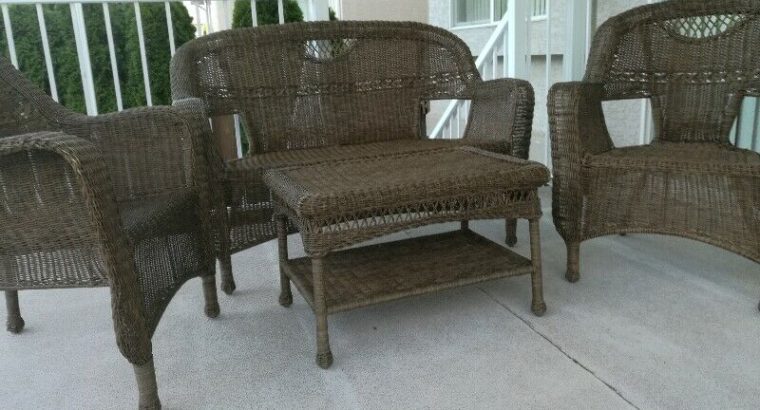 4 pieces weave patio sets