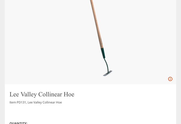 Collinear Weeding Hoe