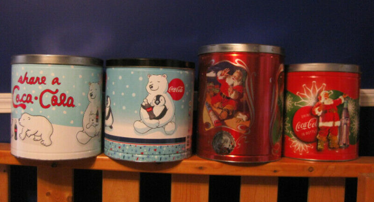 Coca Cola Christmas tins