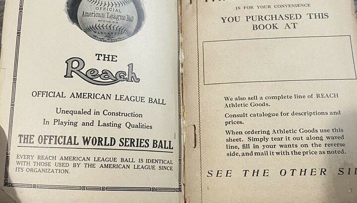 1926 Reach Baseball Guide