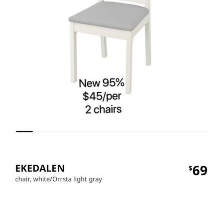 Ikea furniture｜table+chair+mirror