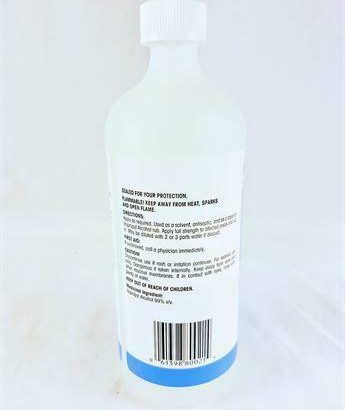 99% Isopropyl Alcohol Topical Antiseptic and Anti-Bacterial Agent