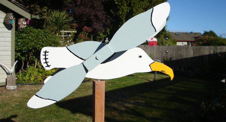 Handmade Seagull Whirligig