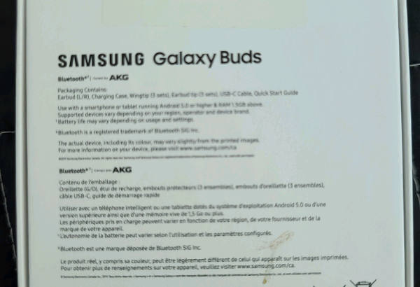 Samsung Galaxy Earbuds – BRAND NEW