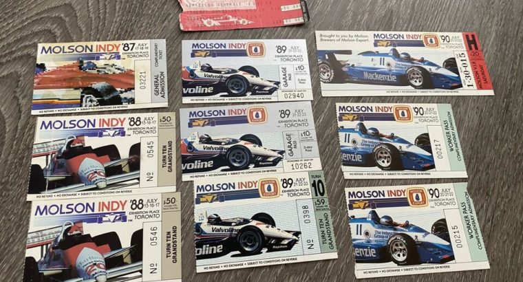 Indycar, CART, CHAMP CAR, Grand Prix Toronto 1980’s Tickets