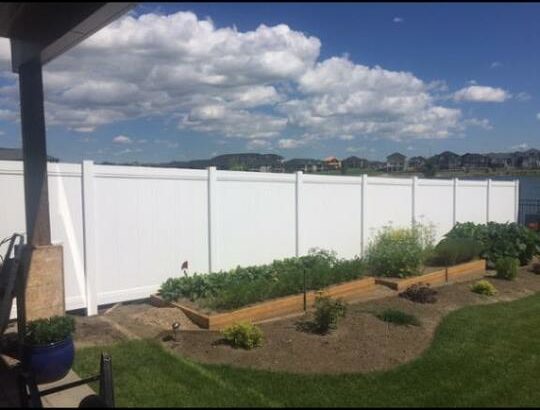 PVC vinyl fence