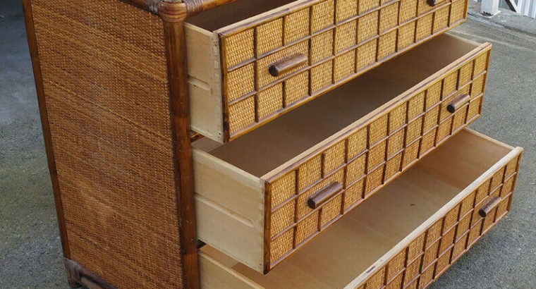 Rattan dresser