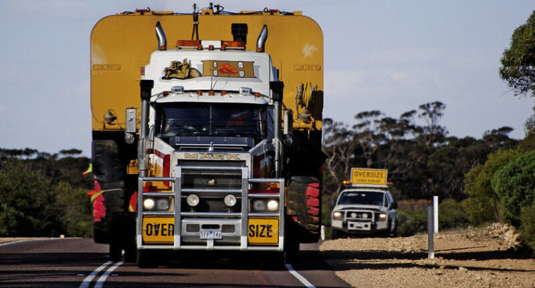 Heavy equipment trucking across Canada