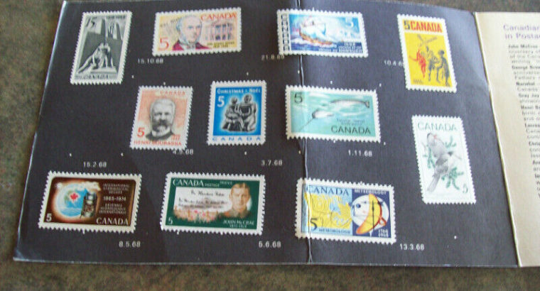 1968 CANADIAN STAMP COLLECTION