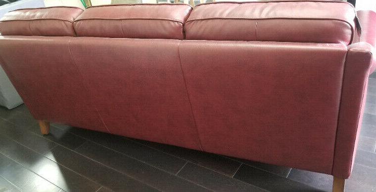 Red Leather Sofa