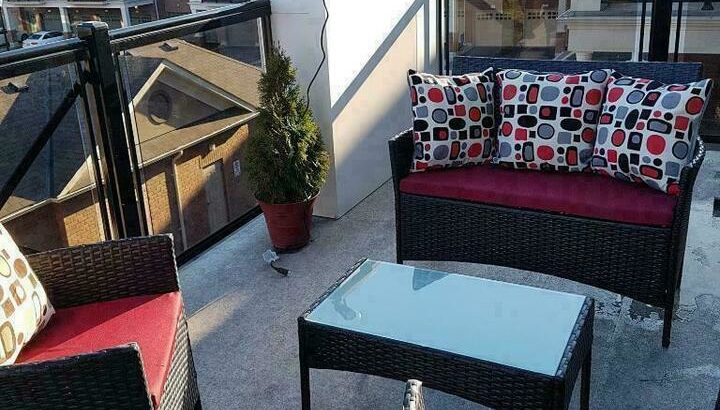 4 Piece Outdoor Patio Furniture set – Balcony – Condo – Front of house** AVAILABLE AGAIN JULY 11TH **