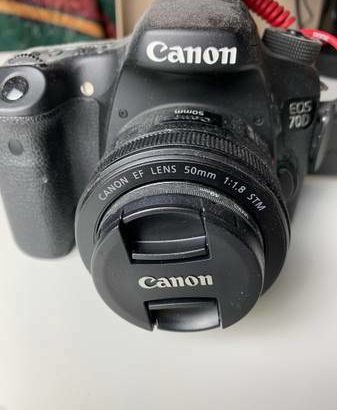 Canon 70D with 2 lenses