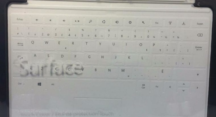 Microsoft Touch Cover Keyboard for Surface French Layout- White