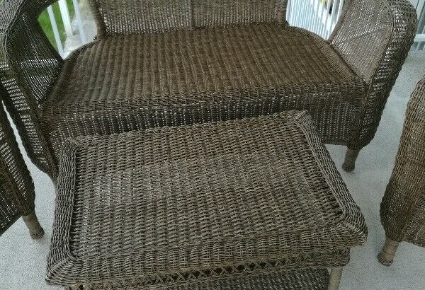 4 pieces weave patio sets