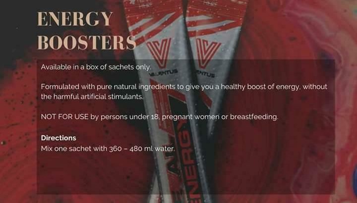 Looking for a healthy way to boost your energy? Try VALENTUS Cherry Energy boost drink. Works in minutes lasts all day!