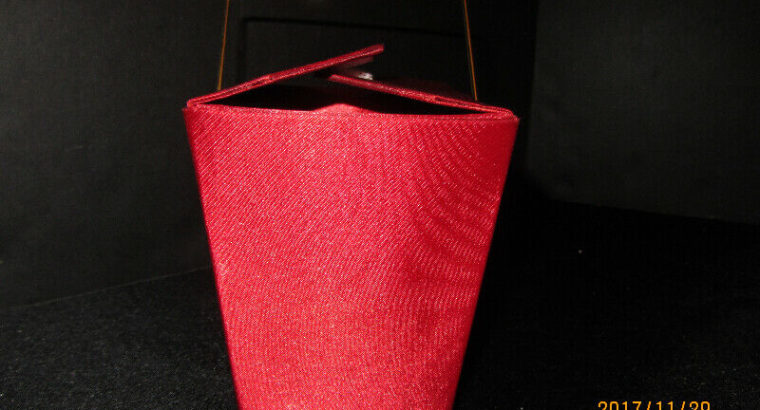 RED SATIN “TAKE-OUT” GIFT CONTAINERS