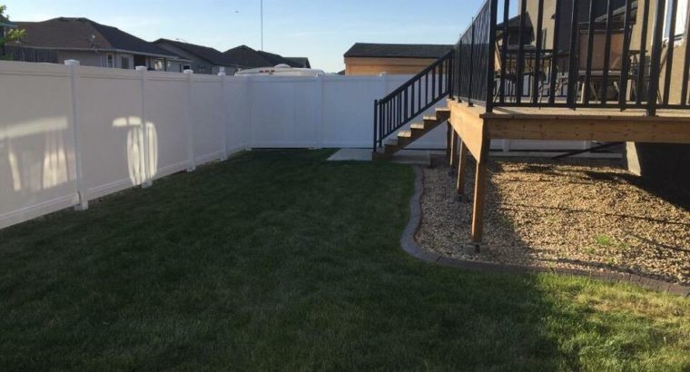 PVC vinyl fence